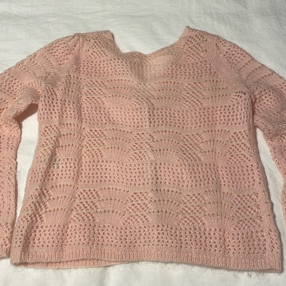 SEZANE Alanis Jumper Cardigan in Rosy Beige Small - Picture 5 of 5